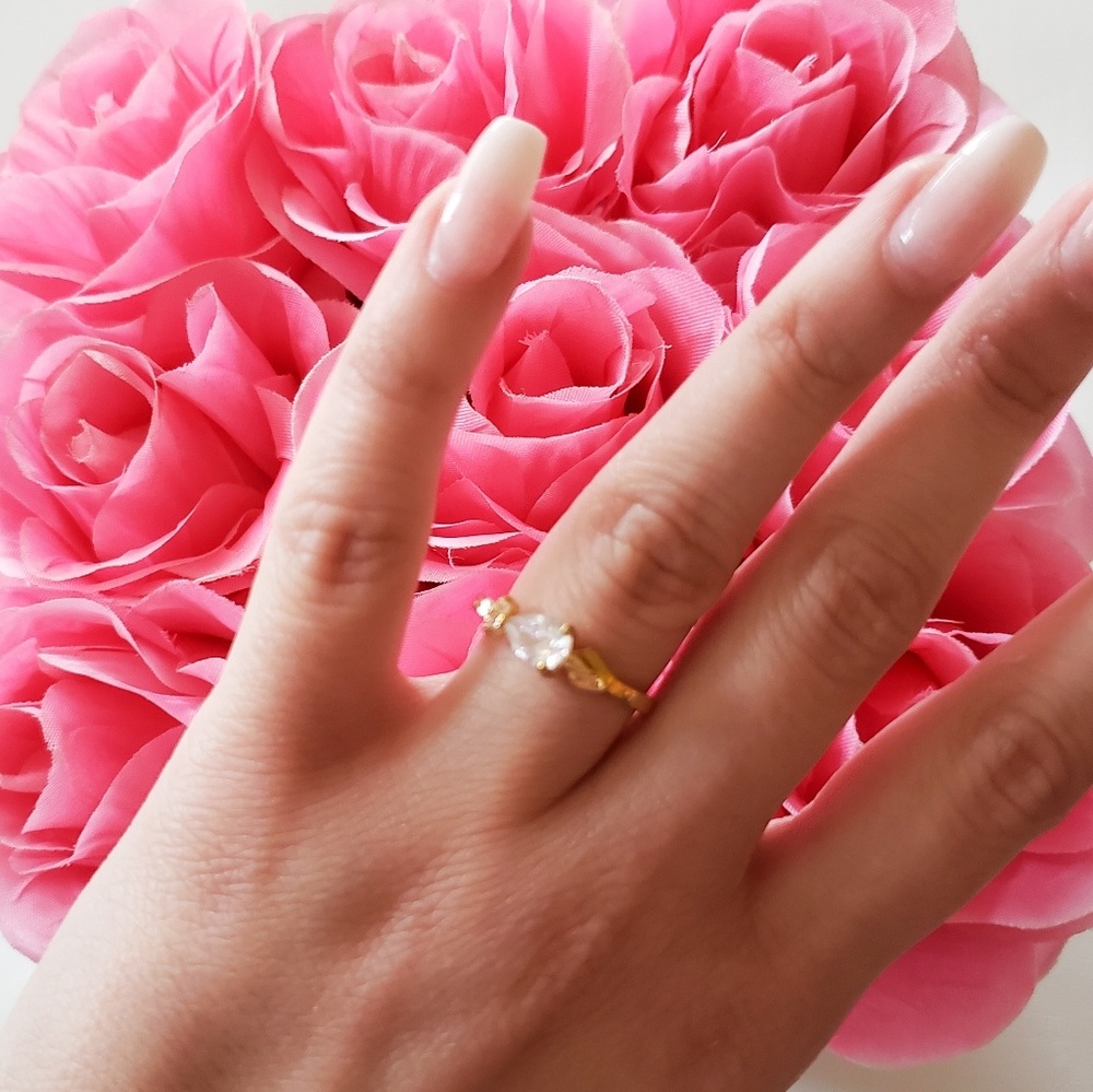 Fashion jewelry  18k gold plated ring